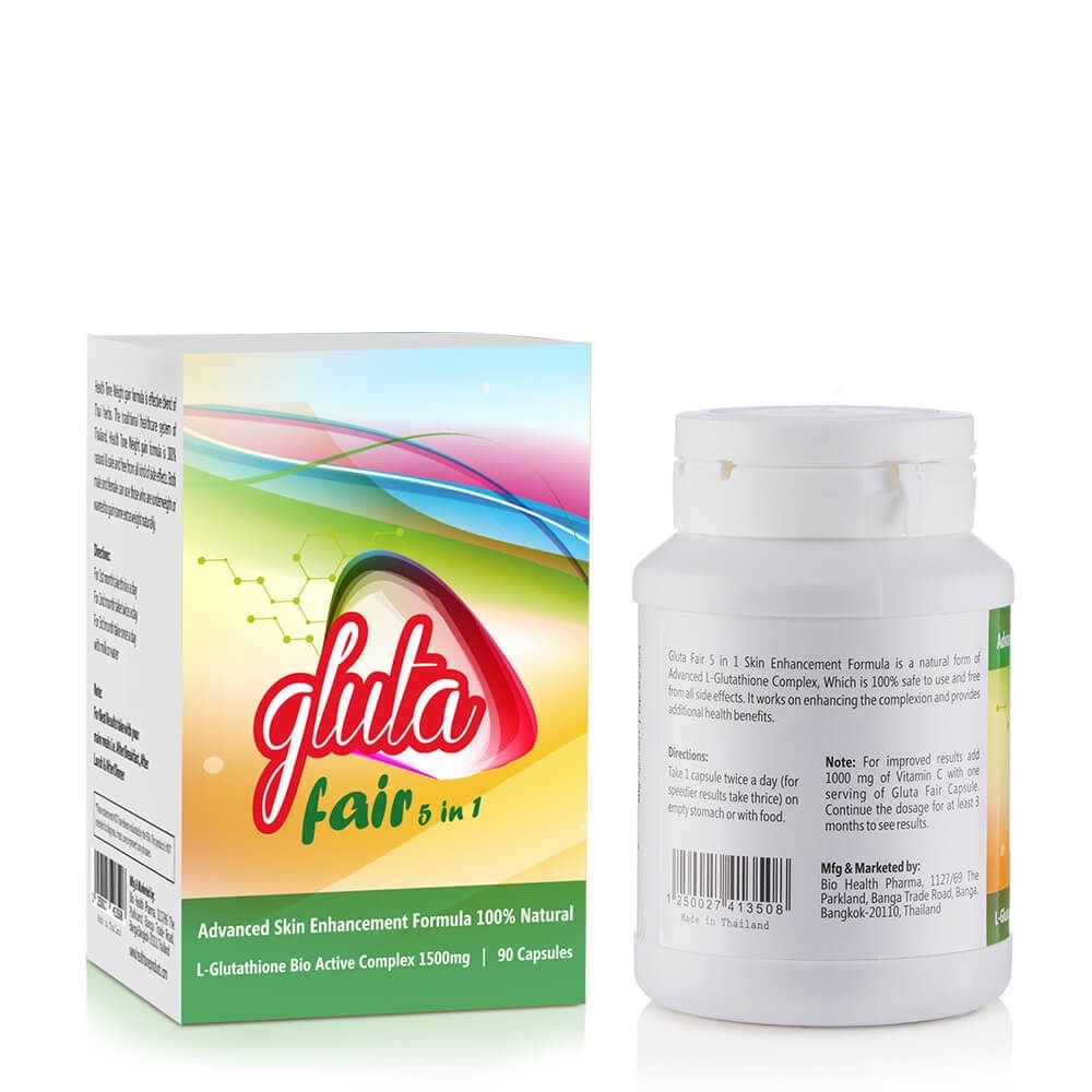 Gluta Fair 5 In 1 Glutathione Capsules Age Group: Adult