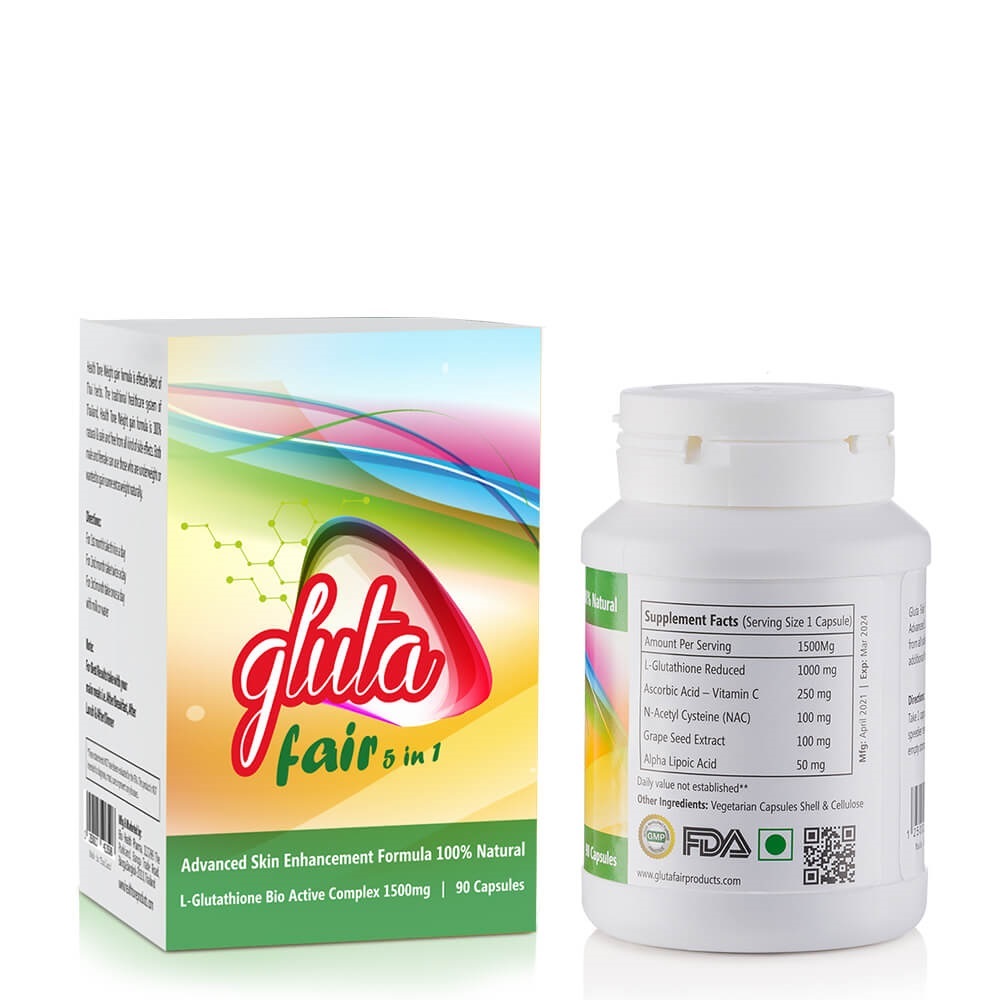 Gluta Fair 5 In 1 Glutathione Capsules Age Group: Adult