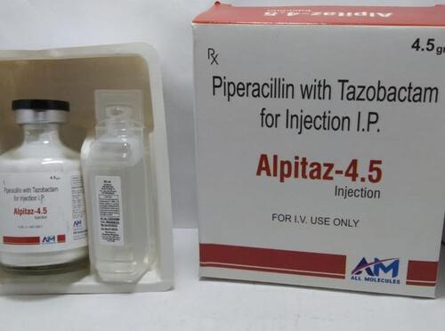 Piperacillin Tazobactam Injection - Liquid Formulation | Dosage Guidelines As Per Suggestion, Suitable For Adults, Store In Cool & Dry Place