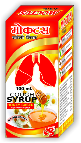 Honey Based Ayurvedic Syrup - 100ml Carton Box, Red, Natural Herbal Ingredients | Cough Relief, Nasal Relief, Non-Drowsy, Throat Soothe