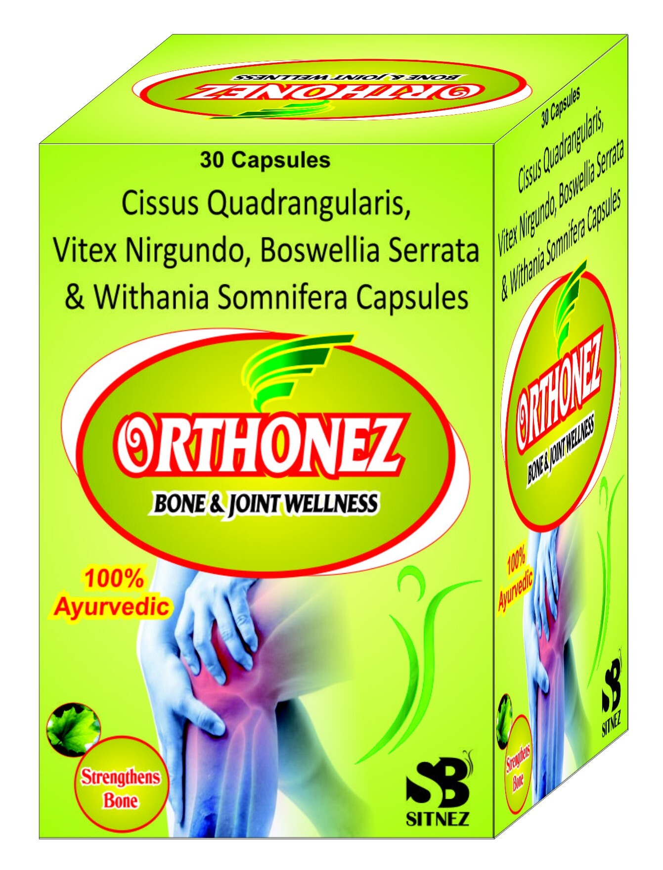 Cissus Quadrangularis - Capsules, 10.16 Cm Size, White Color | 60 Capsules With Cissus Quadrangularis, Vas Nagundi, Boswellia Serrata & Withania Somnifera