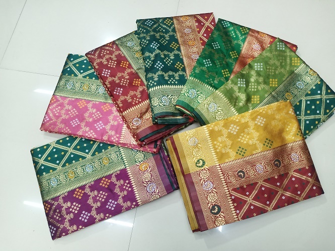 Rapier Meenakari Patola Art Silk Saree