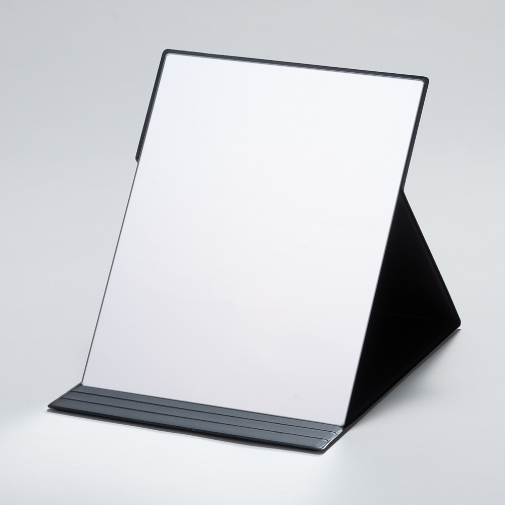 Compact Folding Mirror L Black