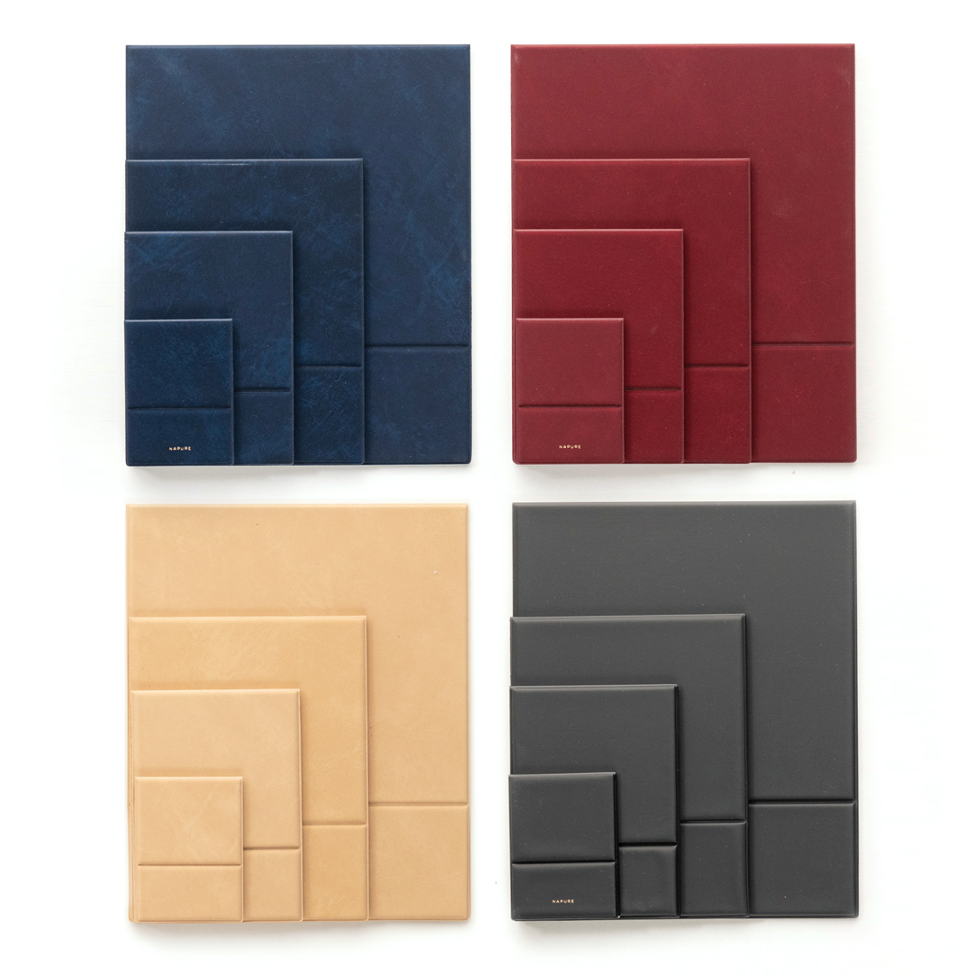 Compact Folding Mirror L Navy