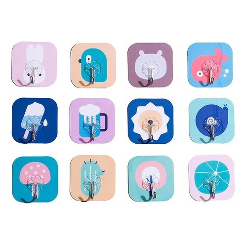 बहुरंगा चिपकने वाला हुक