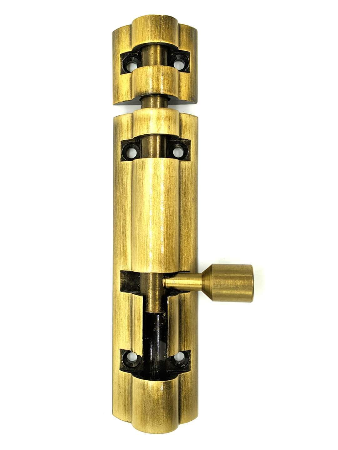 Aluminum Tower Bolt - Brass, 4-18 Inch Length, Polished Finish | Corrosion Resistant, Durable, Easy Install, Elegant Design, Secure Lock