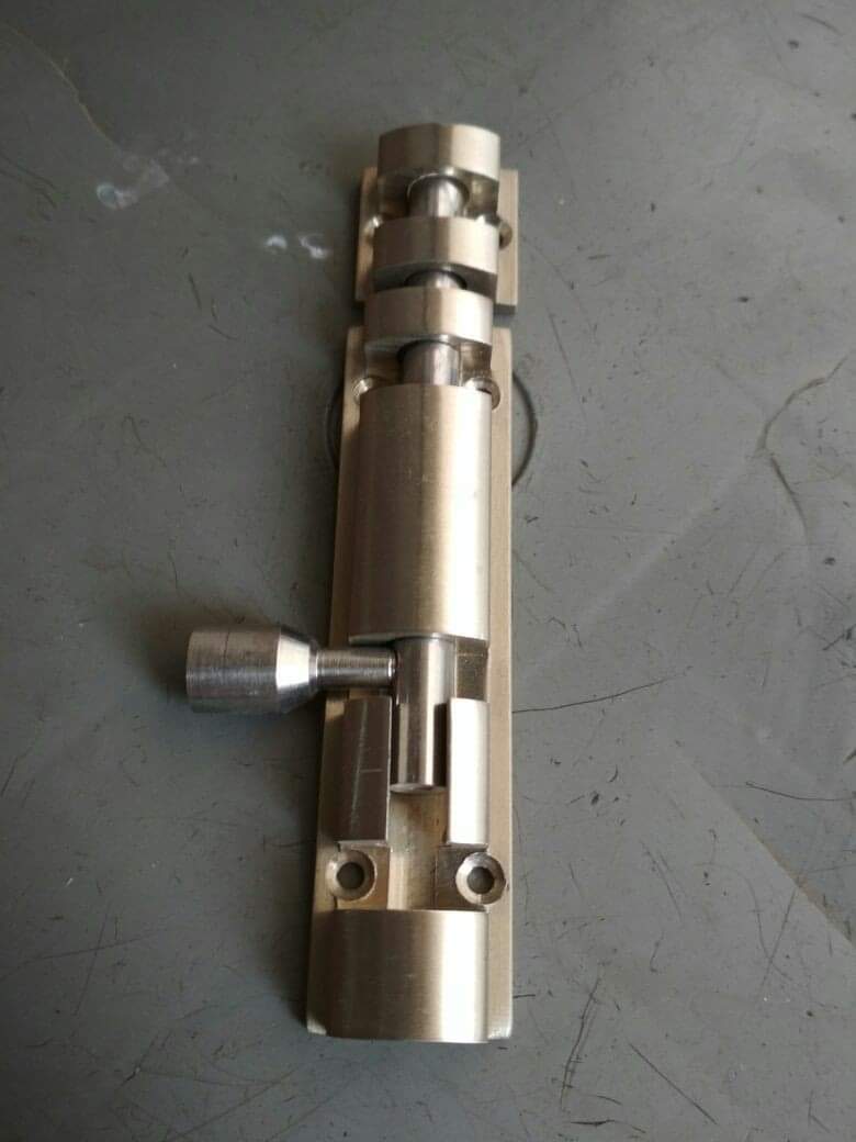 Aluminum Tower Bolt - Brass, 4-18 Inch Length, Polished Finish | Corrosion Resistant, Durable, Easy Install, Elegant Design, Secure Lock