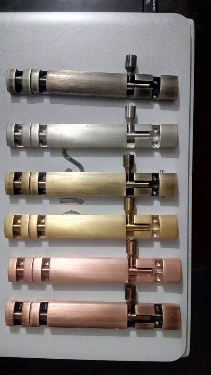 Aluminum Tower Bolt - Brass, 4-18 Inch Length, Polished Finish | Corrosion Resistant, Durable, Easy Install, Elegant Design, Secure Lock