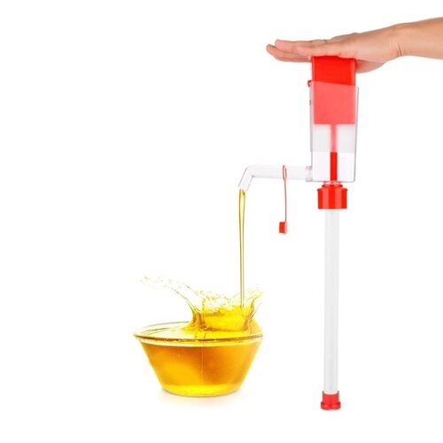 White Hand Operated Kitchen Oil Pump