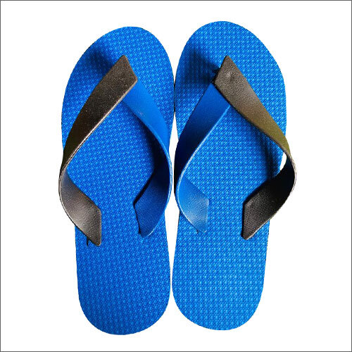 Blue Rubber Slipper Size: Customized