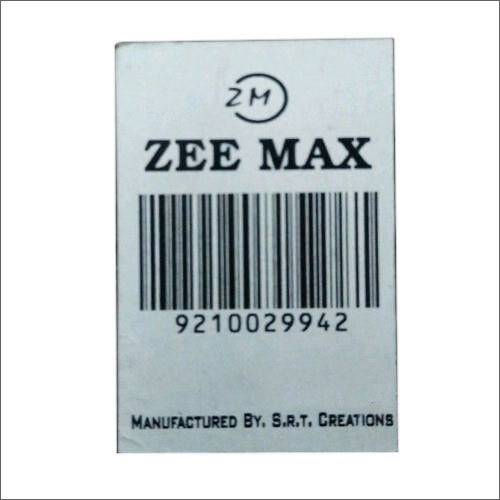 Paper Garment Barcode Label