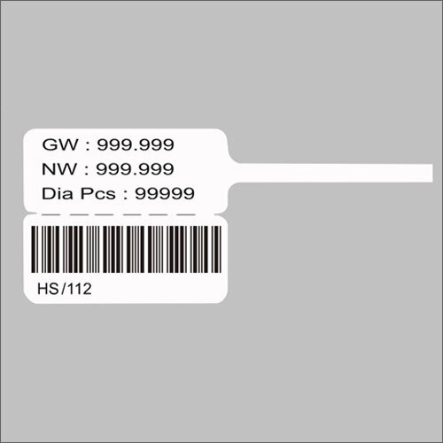 Paper Jewellery Barcode Label