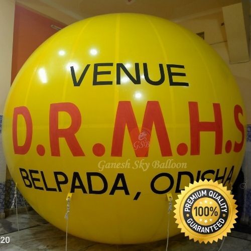 Drmhs Advertising Sky Balloon - Pvc Material, 12 Feet Size, Customizable Color & Design | Attractive, Eco-friendly, Safe, Versatile, Helium Or Hydrogen Gas Use