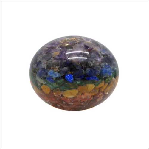 Seven Chakra Orgonite Ball - Grade: Premium