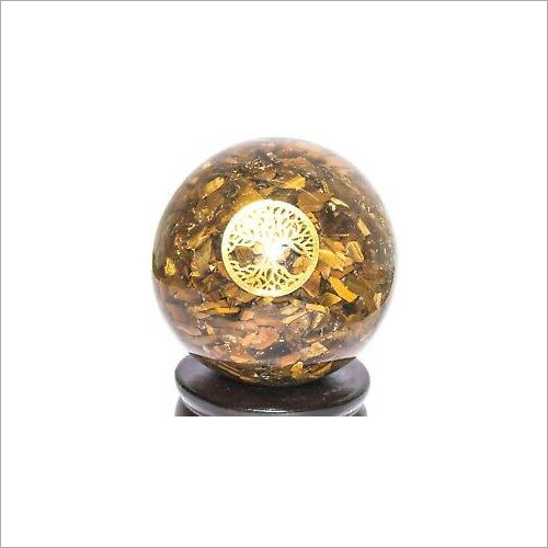 Tiger Eye Orgonite Ball - Grade: Premium