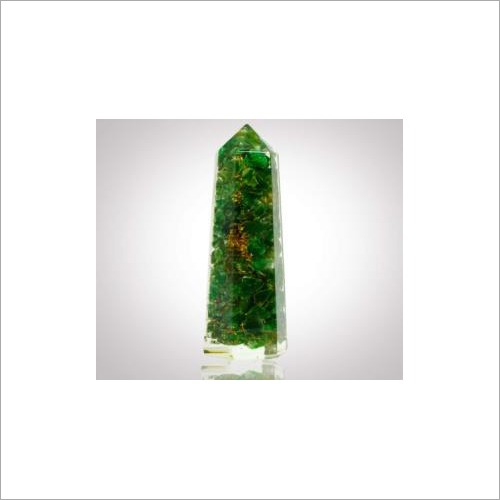 Green Jade Orgonite Wand - Grade: A