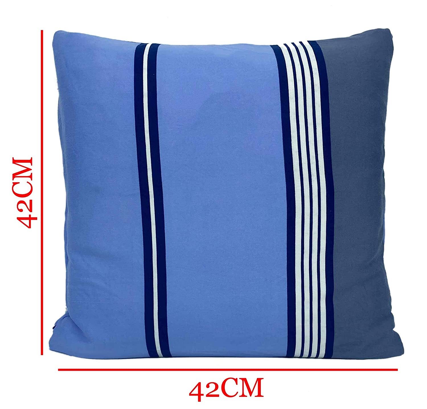 Square Polyester Throw Pillow Case Cushion Cover Home Sofa Decorative Cover Only No Insert 16.5x16.5 Inch/ 42x42cm Check
