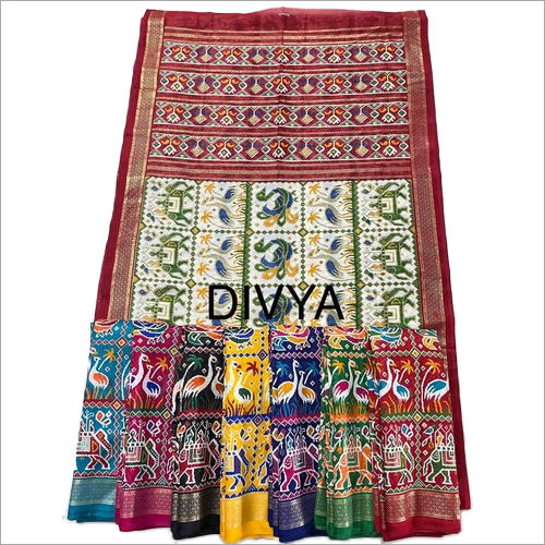 Different Available Ladies Printed Silk  Saree