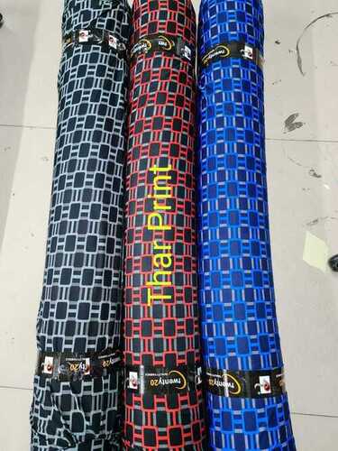THAR PRINT 2WAY LYCRA - 100 Meter, 60 Inch Width, Multi Colour Printed Polyester Lycra | 200 GSM, Hand Washable, Suitable for All Seasons, Knitted Style