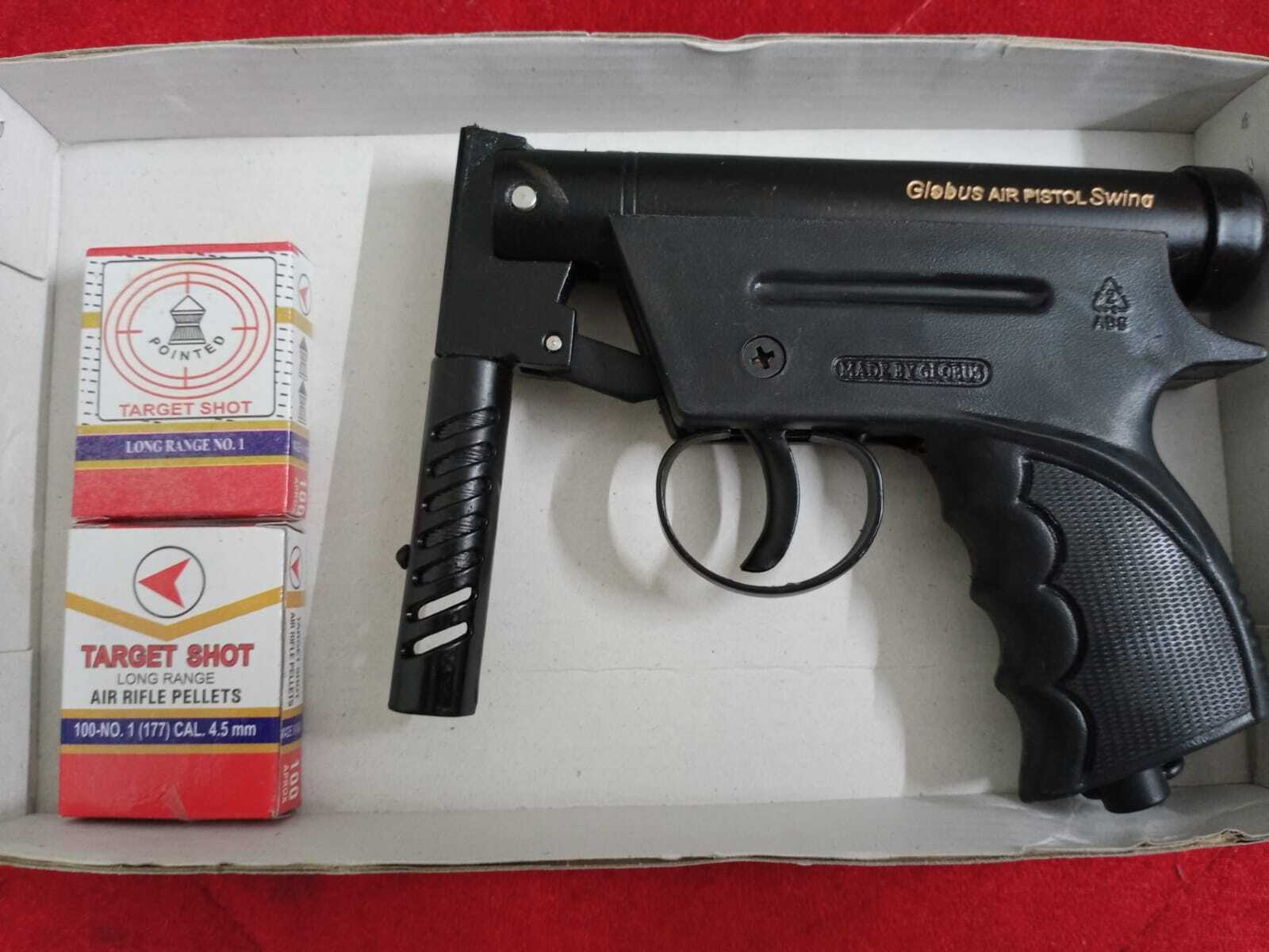 Globus Bob Cat - 15m Range, Black Air Gun | 200 Free Pellets, Free Home Delivery, Sports Air Features