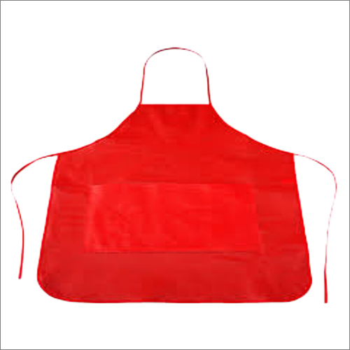 Red Non Woven Disposable Apron - Non Woven Material, 31 Inches Size, Red Color | Effective Protection for Kitchen Applications