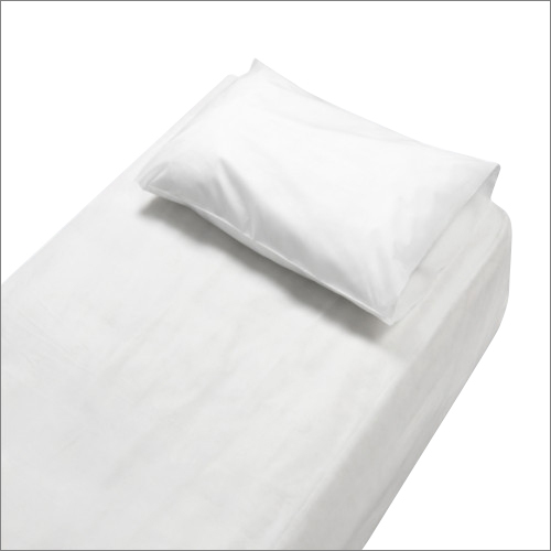 Disposable Bed Sheet - Cotton/Polyester Blend, 36 x 80 Inch , White Color, Ideal for Single-Patient Use in Medical and Temporary Settings