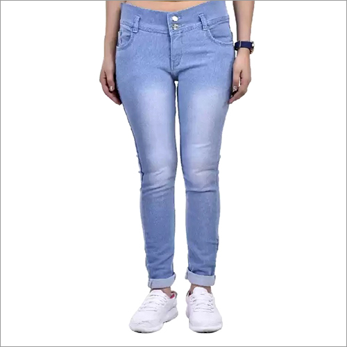 Blue Ladies 2 Button Jeans