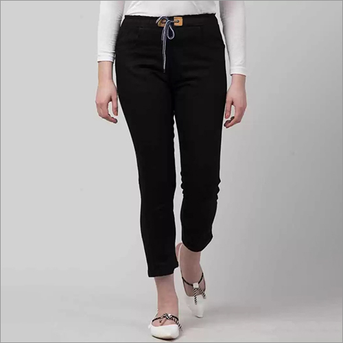 Washable Plain Black Pant