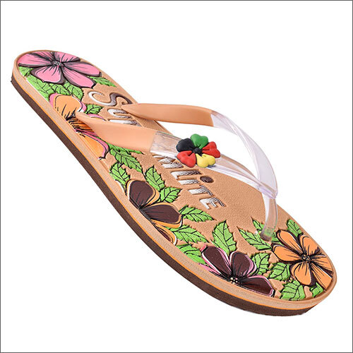 Rubber Ladies Designer Slipper
