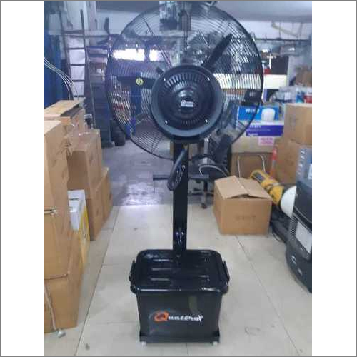 Mist Fan - Black, Floor Installation With Electrical Power Source | Water Mist Technology And 210-220 Voltage