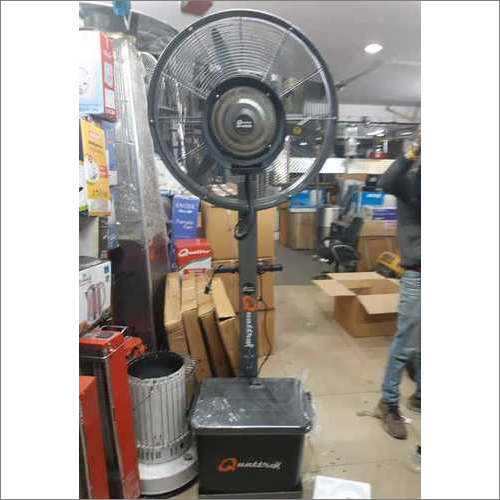 Mist Fan - Black, Floor Installation With Electrical Power Source | Water Mist Technology And 210-220 Voltage
