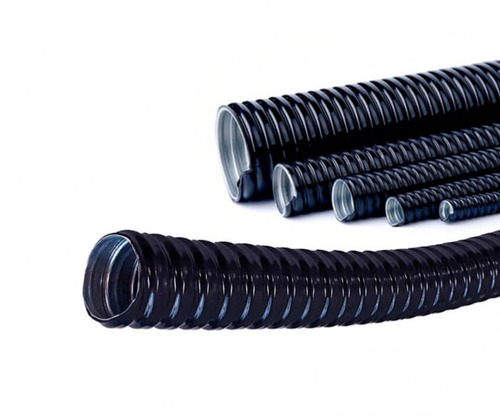 Gi Flexible Conduit - Galvanized Steel, Custom Lengths & Diameters, Black | Flexible Design for Secure Electrical Installation, Thermal & Chemical Resistance