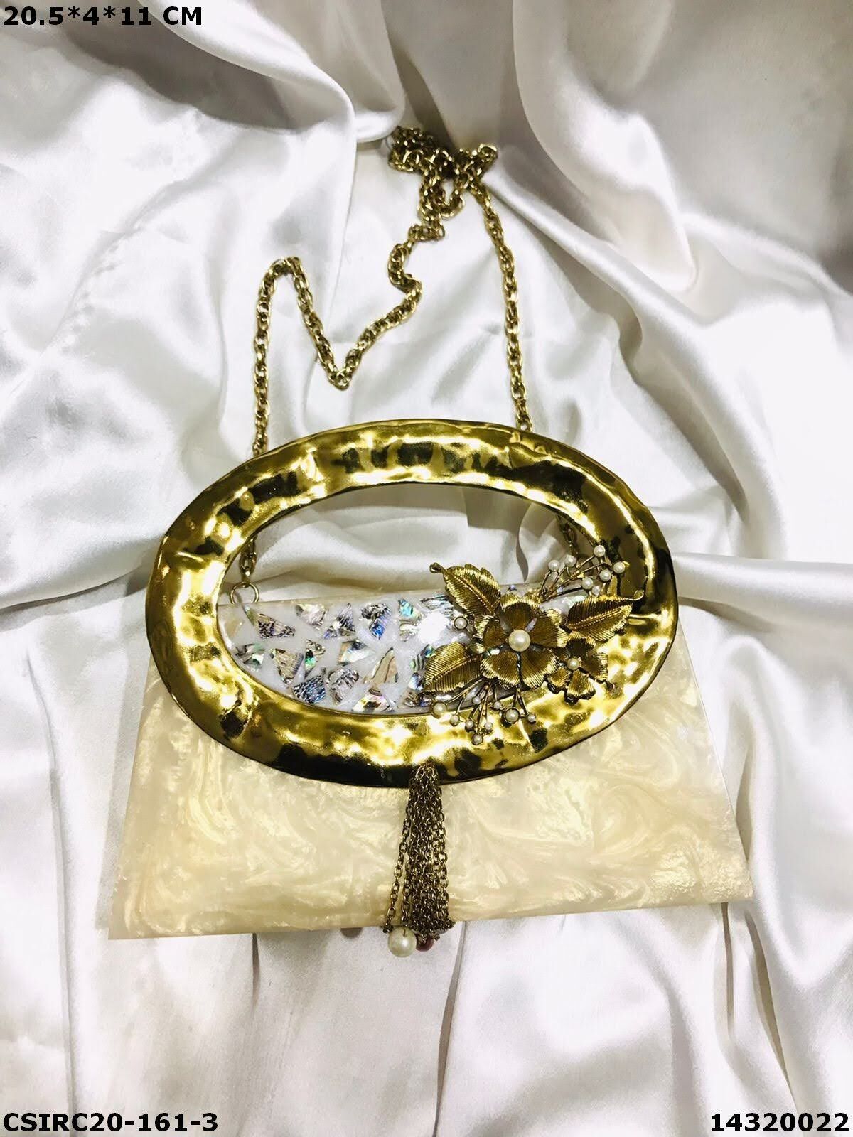 Multi Designer Bridal Resin Clutch Bag