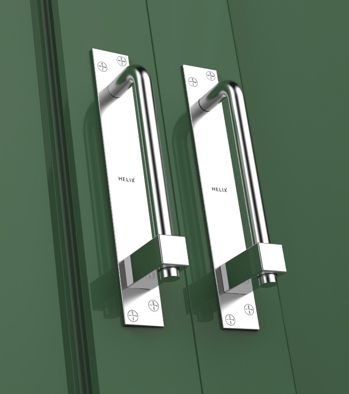Ss And Brass Door Hardware - Silver Finish | Durable Material, Stylish Design, Versatile For Various Interior Styles