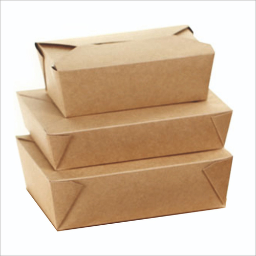 Takeaway Box - Food Grade Paper, Capacities of 500, 750, 1000 ML, Square Shape, UV Offset Printing for Enhanced Presentation