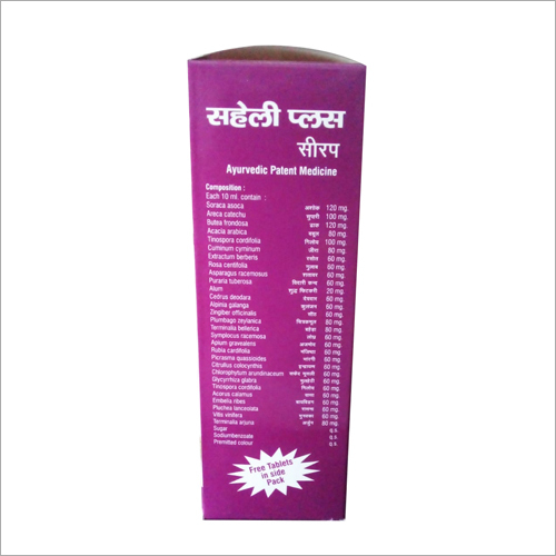 Saheli Plus Ayurvedic Syrup Age Group: For Adults