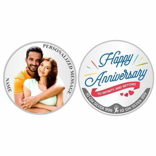 Anniversary Customized 999 Silver Color Coin