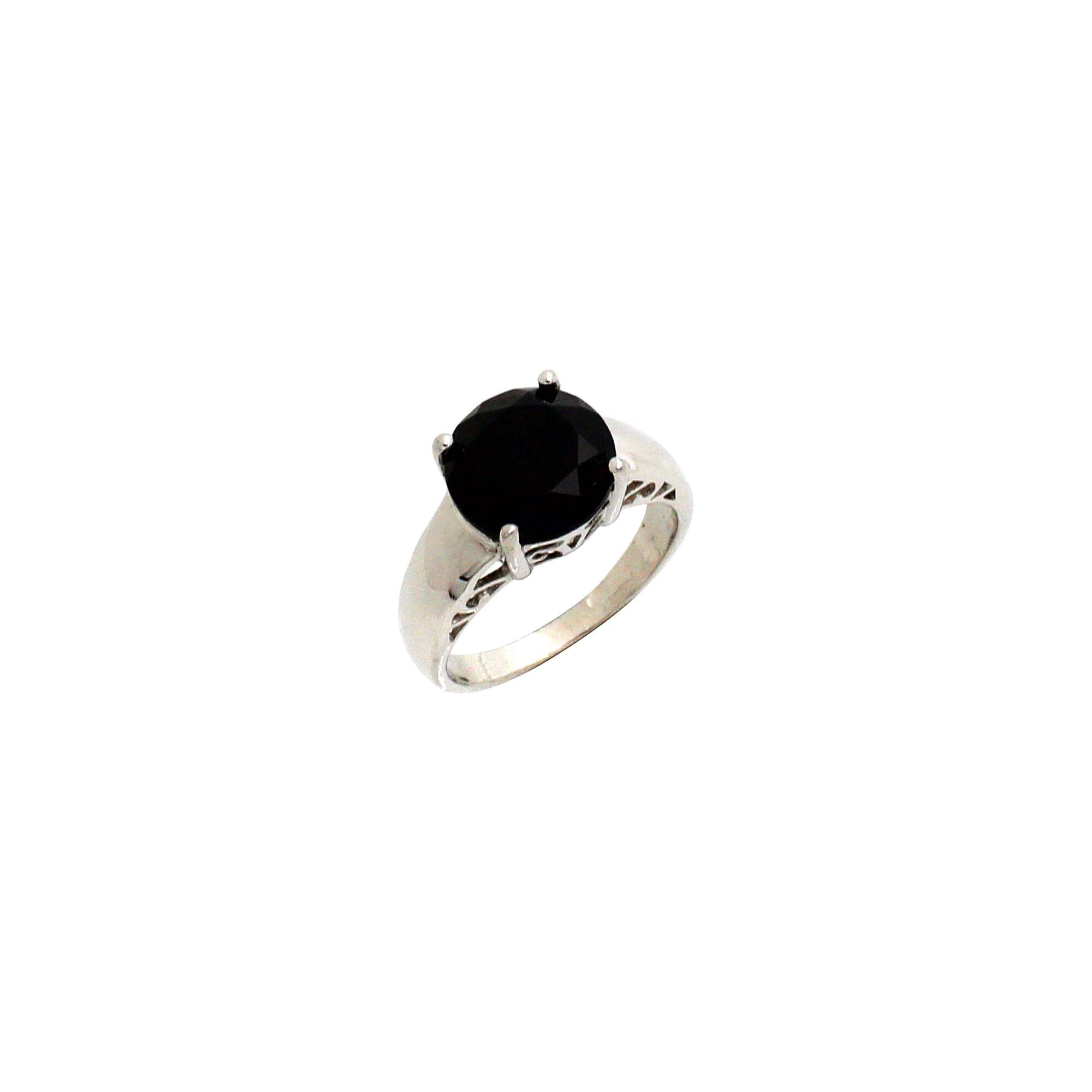 Black Onyx Designer Silver Ring