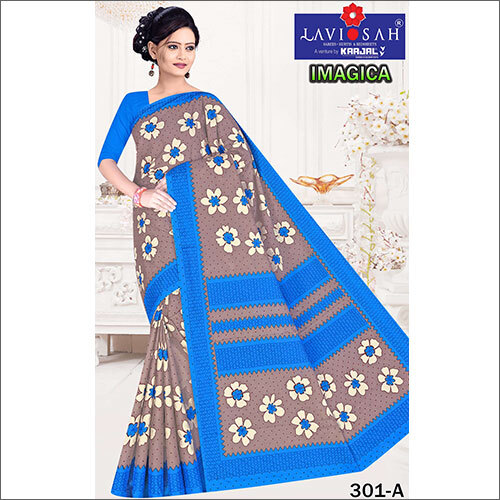 Casual Ladies Printed Cotton Saree