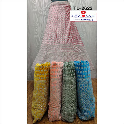 Embroidered Fancy Velvet Party Wear Lehenga