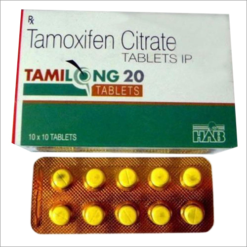 Tamoxifen Citrate Tablets IP - 20mg Dosage, Yellow Round Tablets in Blister Pack, Quality Assured for Breast Cancer Treatment