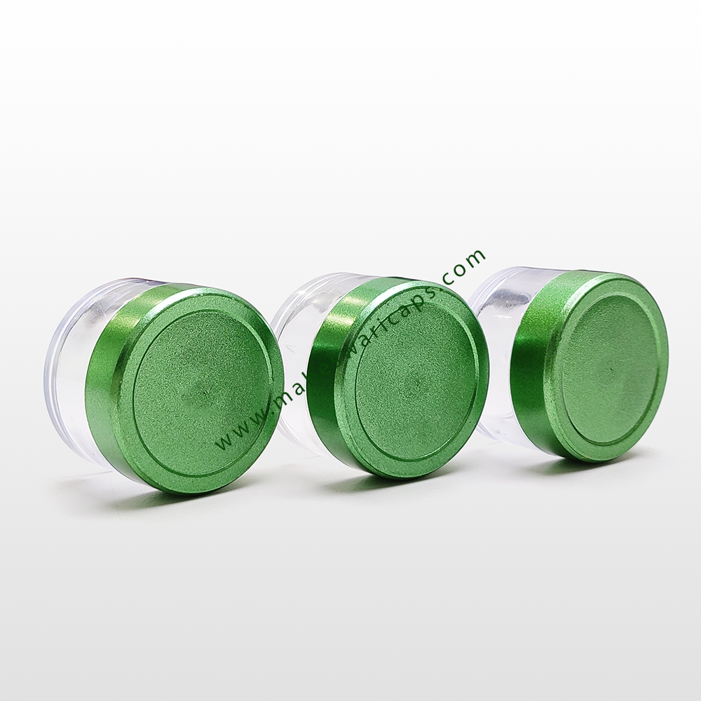 Amber Acrylic San Jar - 15g Capacity Round Shape Custom Color Caps Available | Nontoxic Perfect For Lip Balms And Creams Premium Quality Finish