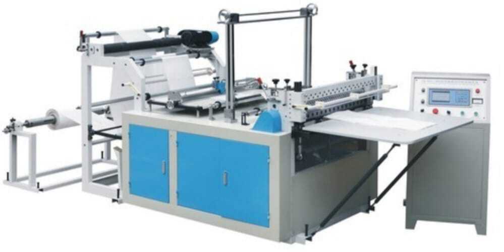 Gray And Blue Reel To Sheet Cutting Machine
