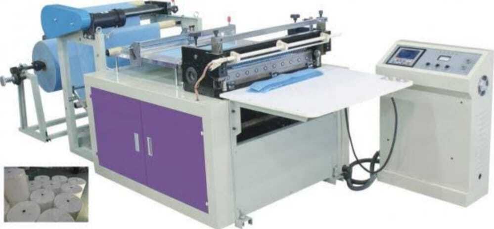 Gray And Blue Reel To Sheet Cutting Machine