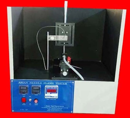 Needle Flame Tester - Mild Steel | Manual Operation, Electric Power Supply, 220 Volt, Black, White, Blue Colors, Industrial Usage