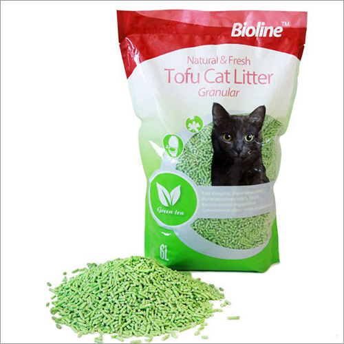 प्राकृतिक और ताजा दानेदार टोफू बिल्ली कूड़े की रेत