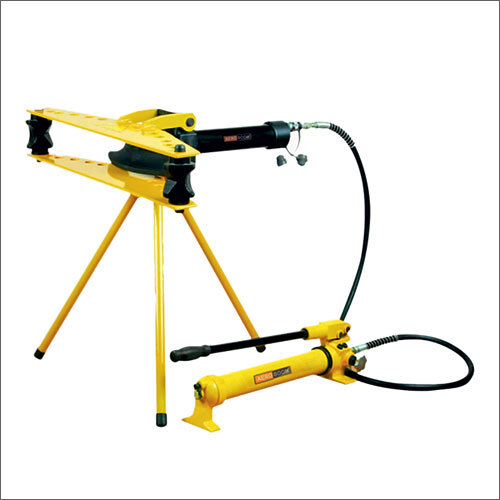 Aeroboom Hydraulic Pipe Bender APBH Series - Steel, Yellow & Black, 0 to 90 Degree Bending, Hand Pump with 1.8m Hose, Includes Bending Shoes and Service Pack