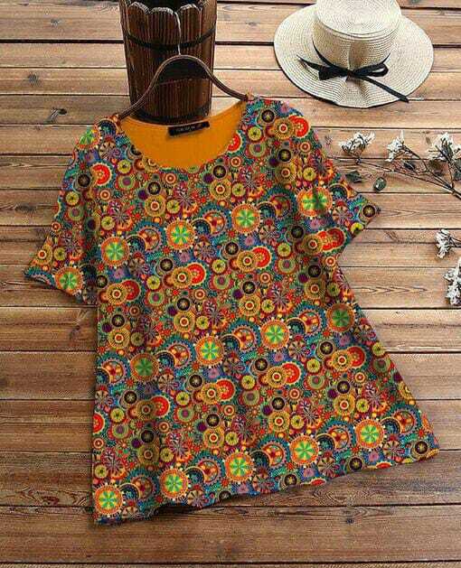 Ladies Top - Cotton With Print, High-quality Stitches, Available In Sizes M, L, Xl, Xxl