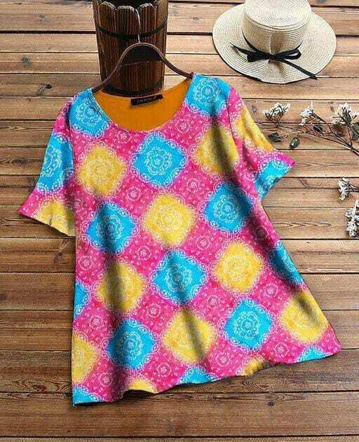 Ladies Top - Cotton With Print, High-quality Stitches, Available In Sizes M, L, Xl, Xxl