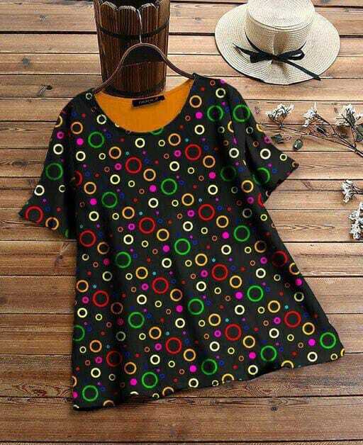 Ladies Top - Cotton With Print, High-quality Stitches, Available In Sizes M, L, Xl, Xxl